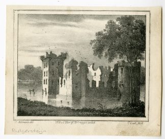 Antique Print-BULGERSTEYN CASTLE-ROTTERDAM-ZUID HOLLAND-Last-van Reyn-1832