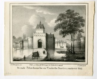 Antique Print-SCHIEDAMSE POORT-COOLSE-ROTTERDAM-NETHERLANDS-Last-van Reyn-1832