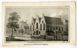 Antique Print-PRINSENKERK-ROTTERDAM-NETHERLANDS-Langenhuijsen-van Reyn-1832