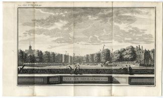 Antique Print-SAS VAN GENT-ZEELAND-VIEW-NETHERLANDS-Philips-Tirion-c. 1740
