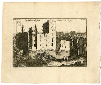 Antique Print-STRIJEN-CASTLE-CASTELLUM-KASTEEL-NETHERLANDS-Santvoort-1656