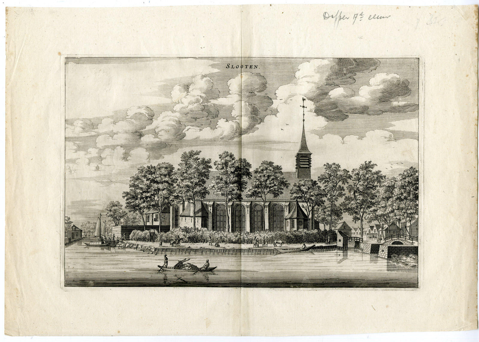 , Antique Print-SLOOTEN-AMSTERDAM-SLOTEN-VIEW-NETHERLANDS-Dapper-1663, Pictura Antique Prints