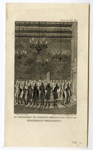 Antique Print-UTRECHT-VROEDSCHAP-COUNCIL-CITY HALL-Vinkeles-Buys-c. 1790