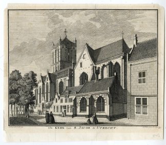 Antique Print-UTRECHT-SINT JACOBIKERK-ST. JAMES CHURCH-Philips-de Beyer-1745