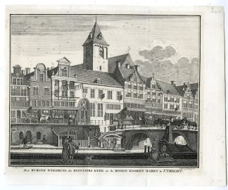 Antique Print-UTRECHT-REGULIERSKERK-KORENMARKT-BURGERWEESHUIS-Philips-Beyer-1757