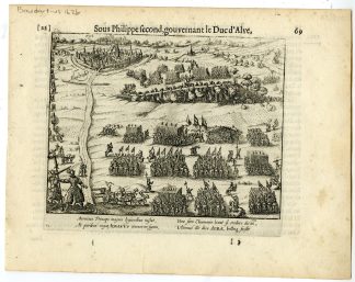 Antique Print-MAASTRICHT-BATTLE-WAR-DOUSBERG-NETHERLANDS-Baudartius-1616