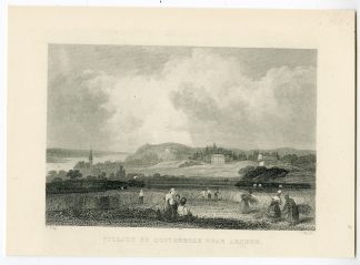 Antique Print-OOSTERBEEK-ARNHEM-VIEW-NETHERLANDS-Barber-Bing-c. 1840