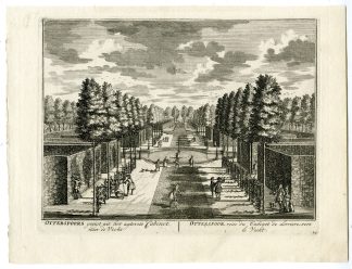 Antique Print-ESTATE-GARDEN-OTTERSPOOR-MAARSSEN-NETHERLANDS-Stoopendaal-1719