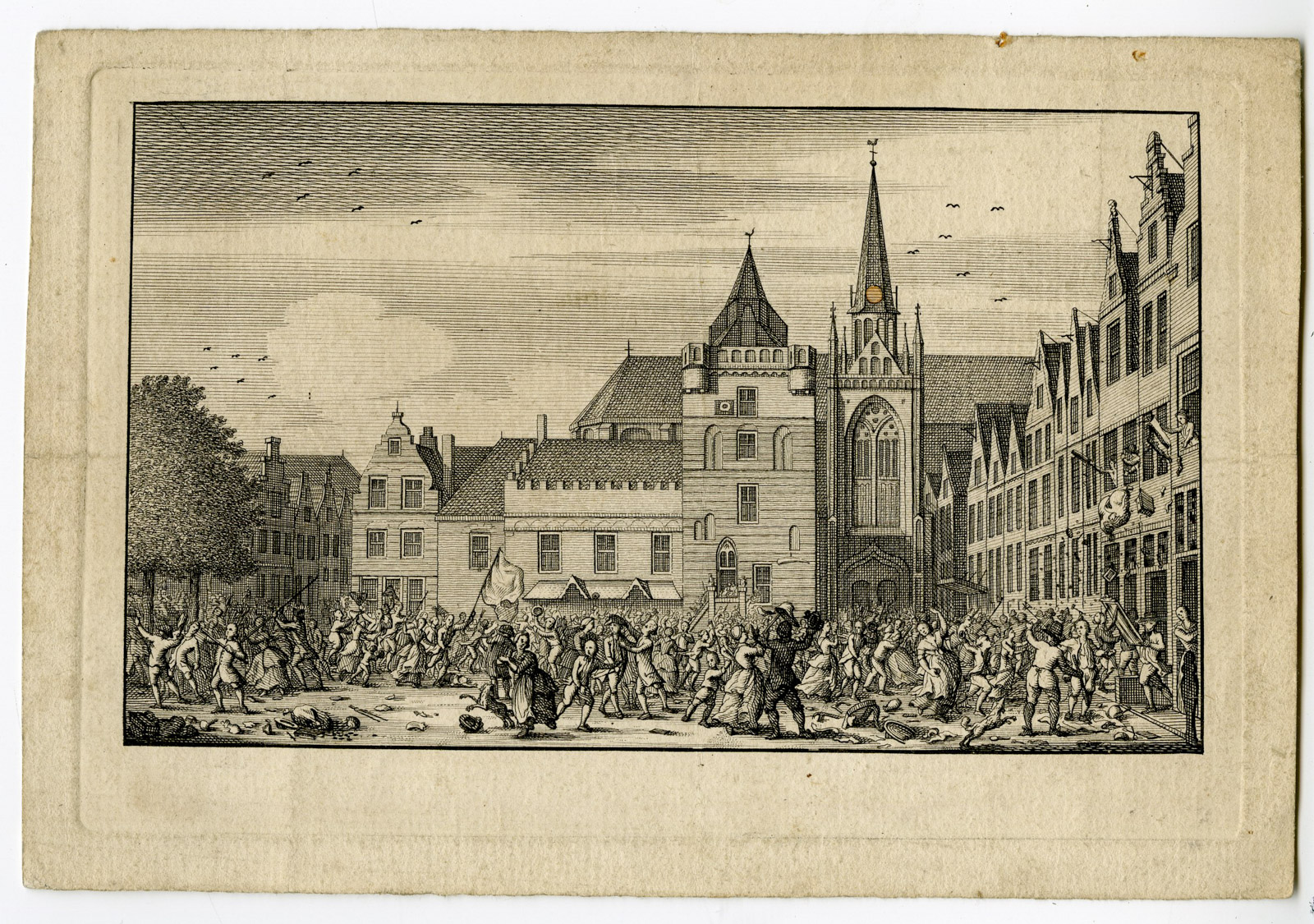 , Antique Print-GOES-UPRISING-LOOTING-ORANGISTS-ZEELAND-Anonymous-c. 1790, Pictura Antique Prints