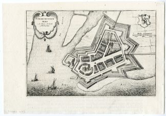 Antique Map-GEERTRUIDENBERG-FORTRESS-PLAN-NETHERLANDS-Blaeu-1649