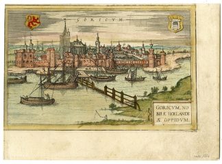 Antique Print-GORINCHEM-VIEW-ZUID HOLLAND-NETHERLANDS-Hogenberg-Braun-1572
