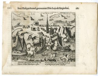 Antique Print-KRIMPEN AAN DE LEK-SIEGE-NETHERLANDS-Baudartius-1616