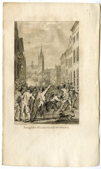 Antique Print-LOOTING-LOOTERS-GANG-THE HAGUE-DELFT-Vinkeles-Buys-c. 1790