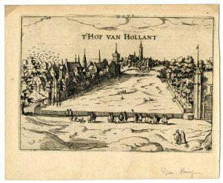 Antique Print-THE HAGUE-DEN HAAG-VIEW-NETHERLANDS-Guicciardini-c. 1600