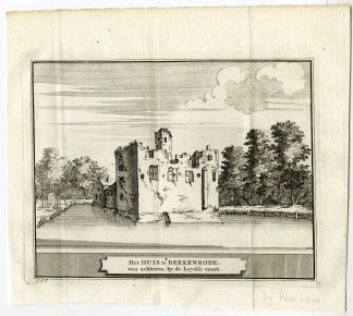 Antique Print-HUIS TE BERKENRODE-HAARLEM-CASTLE-NETHERLANDS-Schijnvoet-c. 1770