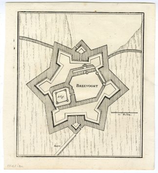 Antique Print-BREEVOORT-BREDEVOORT-FORTIFICATION-NETHERLANDS-Merian-1660