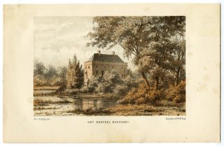 Antique Print-CASTLE-BUCHORST-BUCKHORST-ZALK-NETHERLANDS-Trap-Hofdijk-1872
