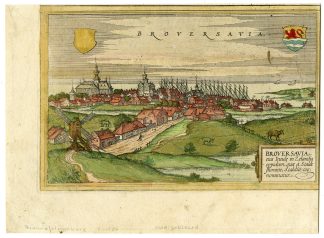 Antique Print-BROUWERSHAVEN-VIEW-ZEELAND-NETHERLANDS-Hogenberg-Braun-1572