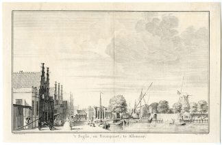 Antique Print-BOOMPOORT-ZEGLIS-ALKMAAR-NOORD HOLLAND-NETHERLANDS-Punt-Pronk-1746