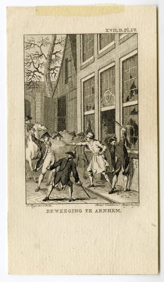 Antique Print-BATTLE-SOLDIER-ARNHEM-ARMY-NETHERLANDS-Vinkeles-Buys-c. 1790