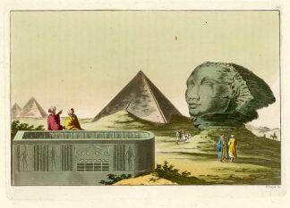 Antique Print-PYRAMIDS-SPHINX-VIEW-Zancon-Ferrario-c.1815