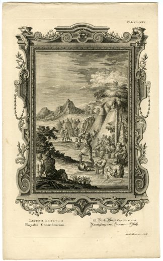 Antique Print-OLD TESTAMENT-VENEREAL DISEASE-CLEANSING CEREMONY-Scheuchzer-1731