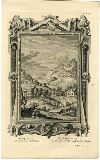 Antique Print-OLD TESTAMENT-HUMAN WEAKNESS-ELIPHAZ-Heumann-Scheuchzer-1731