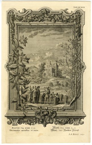 Antique Print-NEW TESTAMENT-JESUS-JUDGMENT-SCRIBES-PHARIZEES-Scheuchzer-1731