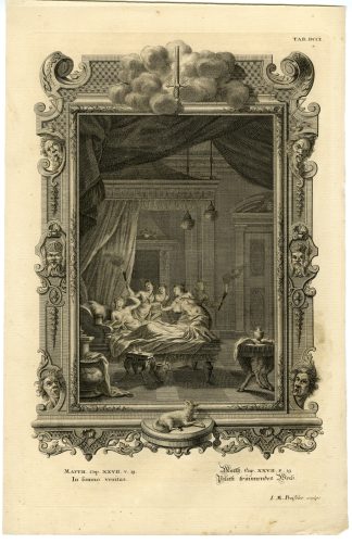Antique Print-NEW TESTAMENT-MATTHEW-PILATE-WIFE-DREAM-Preissler-Scheuchzer-1731