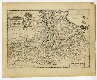 Rare-Antique Map-DUCHY OF GUELDERS-NETHERLANDS-GELRE-Colom-c. 1635