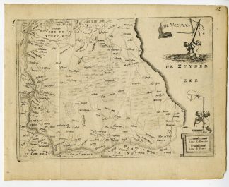 Rare-Antique Map-DE VELUWE-NETHERLANDS-GELDERLAND-Colom-c. 1635