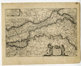 Rare-Antique Map-RHINE-GELDERLAND-MEUSE-WAAL-BRABANT-Colom-c. 1635