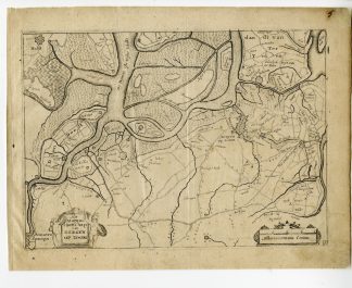 Rare-Antique Map-BERGEN OP ZOOM-NETHERLANDS-BRABANT-Colom-c. 1635