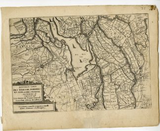 Rare-Antique Map-DORDRECHT-ZUID HOLLAND-GOUDA-NETHERLANDS-Colom-c. 1635