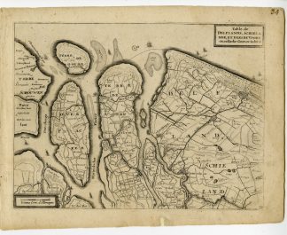 Rare-Antique Map-ZUID HOLLAND-ZEELAND-VOORNE PUTTEN-NETHERLANDS-Colom-c. 1635