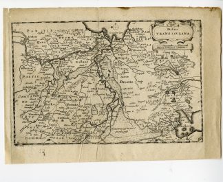 Rare-Antique Map-OVERIJSSEL-DRENTHE-GRONINGEN-NETHERLANDS-Colom-c. 1635