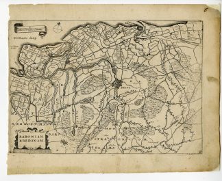 Rare-Antique Map-BARONY OF BREDA-BRABANT-NETHERLANDS-Colom-c. 1635