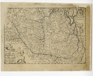Rare-Antique Map-DUCHY OF BRABANT-BELGIUM-NETHERLANDS-Colom-c. 1635