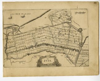 Rare-Antique Map-ZIJPE-POLDER-NOORD HOLLAND-NETHERLANDS-Colom-c. 1635