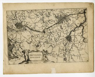Rare-Antique Map-MECHELEN-MALINES-BRUSSELS-BELGIUM-BRUXELLES-Colom-c. 1635