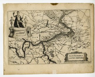 Rare-Antique Map-ANTWERPEN-ANVERS-SCHELDE-BELGIUM-Colom-c. 1635