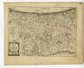 Rare-Antique Map-WEST FLANDERS-VLAANDEREN-BELGIUM-Colom-c. 1635