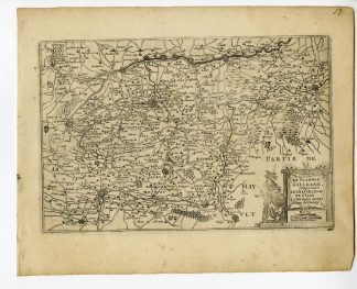 Rare-Antique Map-FLANDERS-FRANCE-BELGIUM-DOUAI-LILLE-TOURNAI-Colom-c. 1635