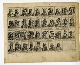 Rare-Antique Print-FORESTIERS-COUNTS-BELGIUM-NETHERLANDS-RULERS-Colom-c. 1635