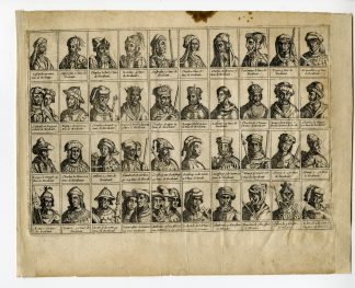 Rare-Antique Print-FORESTIERS-DUKES-FLANDERS-BRABANT-RULERS-Colom-c. 1635