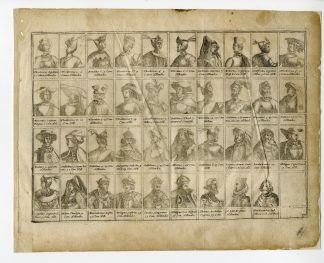 Rare-Antique Print-COUNTS OF HOLLAND-BELGIUM-NETHERLANDS-RULERS-Colom-c. 1635