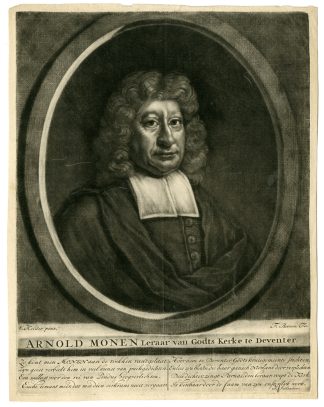 Antique Master Print-ARNOLD-MOONEN-PORTRAIT-MEZZOTINT-Boonen-Kelder-1708-1800
