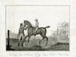 Antique Master Print-QUATRIEME-SUITE-DE-CHEVAUX-N40-JOCKEY-Carree-Vernet-c.1800