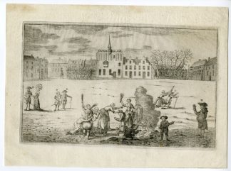 Rare-Antique Master Print-ARNHEM-SATIRICAL-PRINT-MAYORS-PUNISHED-Nyhoff-1784