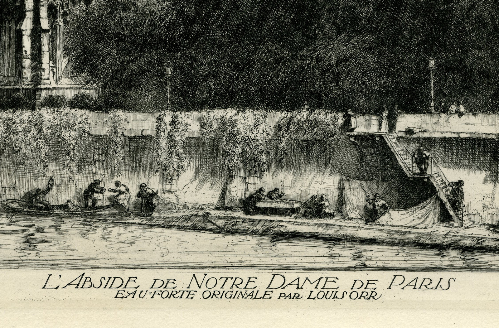 , Antique Master Print-NOTRE-DAME-DE-PARIS-Orr-19th c., Pictura Antique Prints